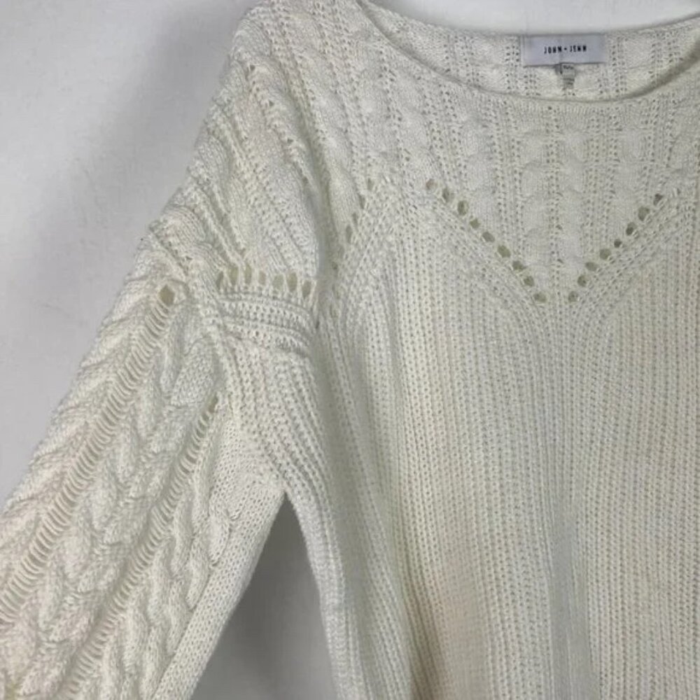 John + Jenn Atlas Fringe Sweater Revolve Pullover Fringe Boho Size XS EUC - Picture 9 of 13